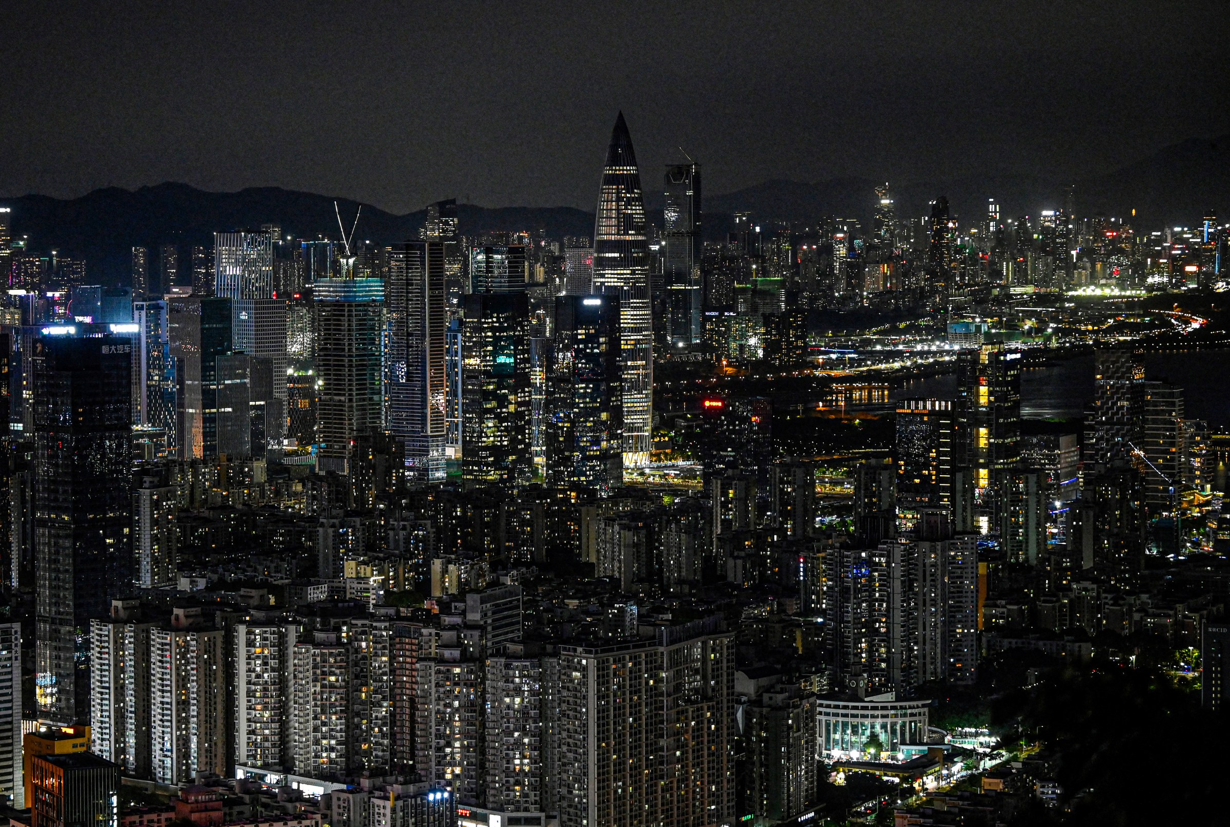 Shenzhen at night.