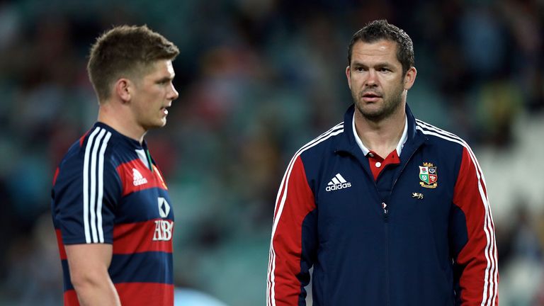 Andy Farrell was defence coach during Owen Farrell's first British and Irish Lions tour in 2013