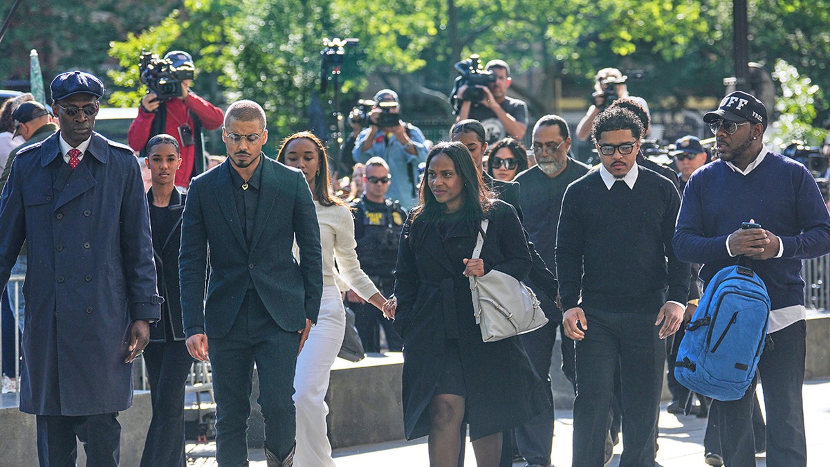 P. Diddy's family show up for the first day of his trial.