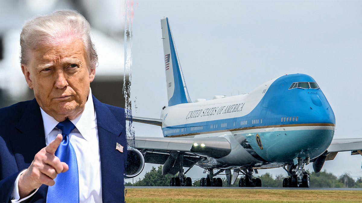 Trump/Air Force One split