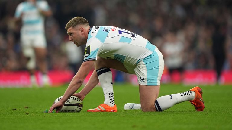 Finn Russell kicked Bath's first points of the final with a penalty and was perfect off the tee on the night