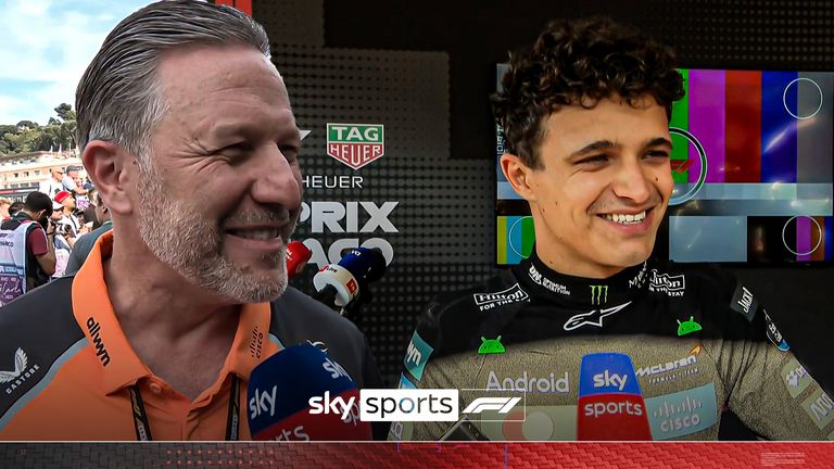 Zak Brown and Lando Norris