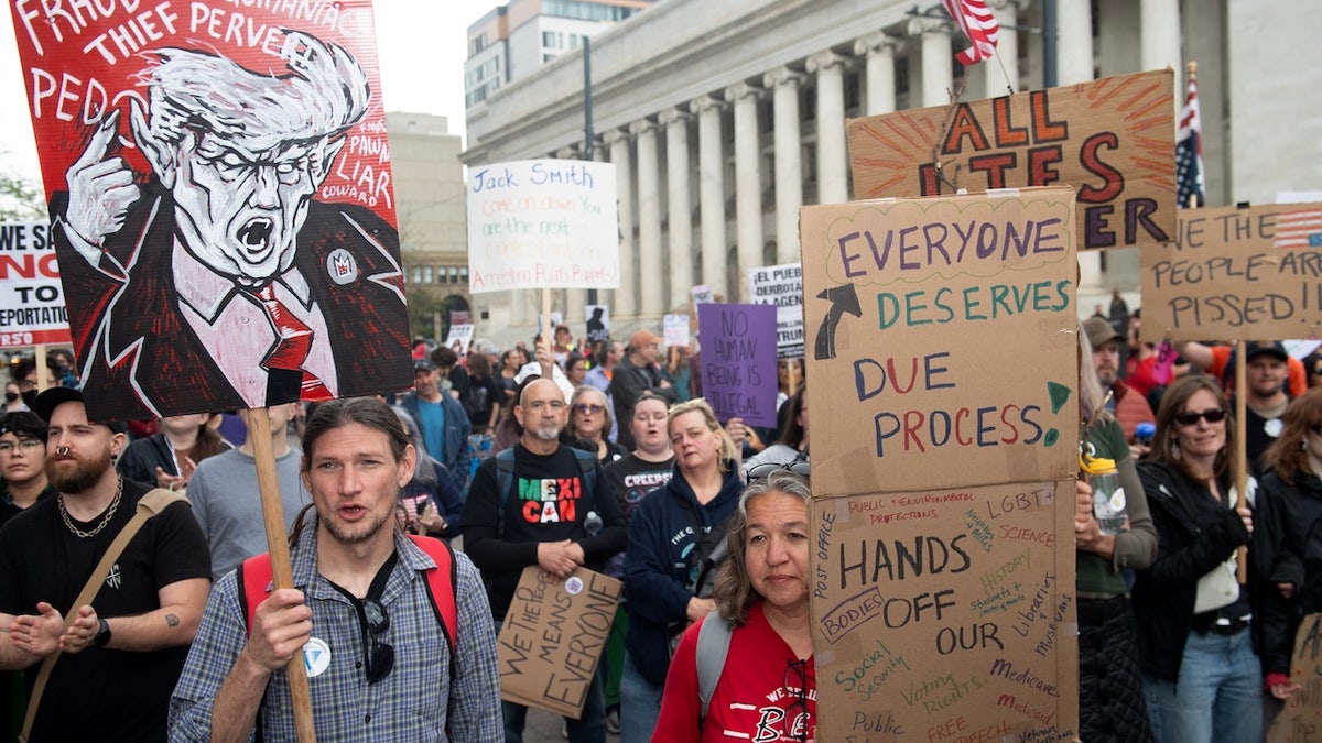 Protestors in Washington, DC