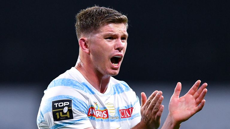 Owen Farrell has made 11 appearance for Racing 92 this season