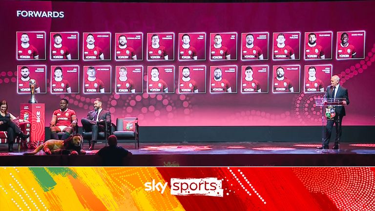 Revealed: The 21 Forwards named for Lions tour of Australia