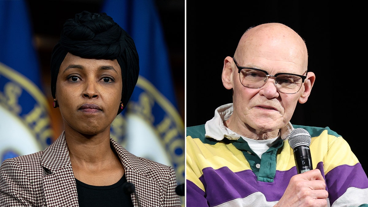 Ilhan Omar and James Carville
