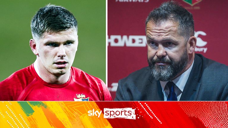 British and Irish Lions: Andy Farrell explains why son Owen was not selected 