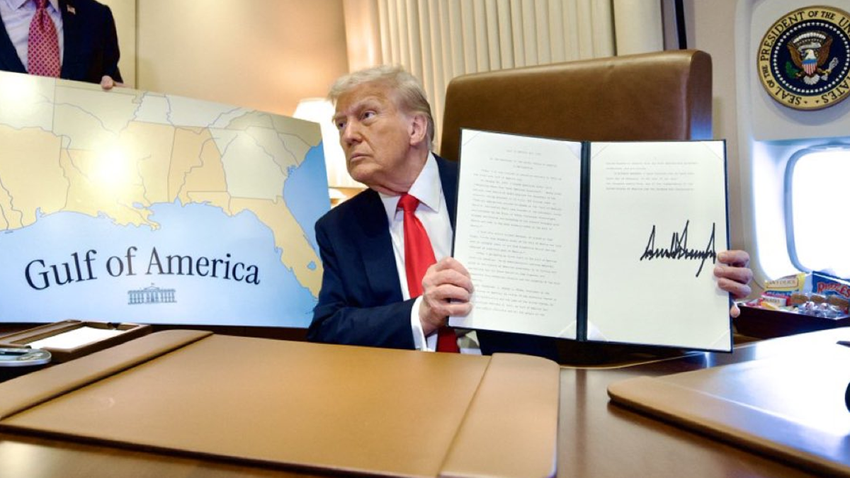 President Trump with Gulf of America declaration
