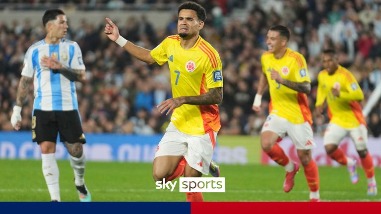Luis Diaz scores STUNNING solo goal in Colombia's draw with Argentina