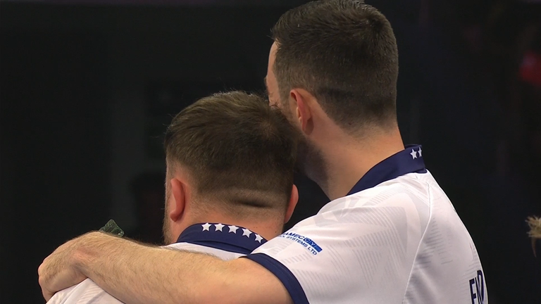 Luke Humphries and Luke Littler at the World Cup of Darts