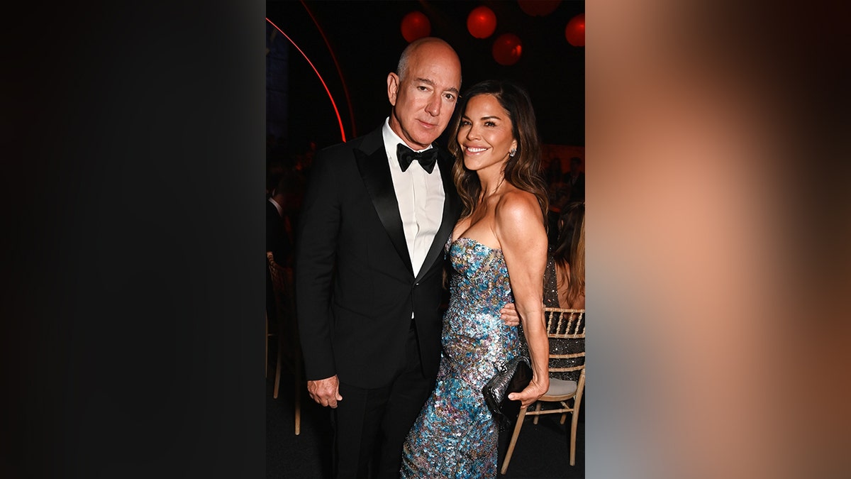 Jeff Bezos and Lauren Sanchez attended the amfAR Gala together.