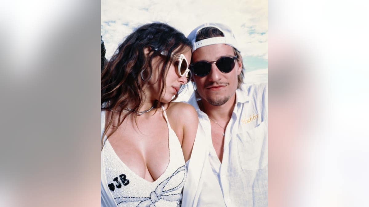 Millie Bobby Brown in a swimsuit with her husband Jake Bongiovi