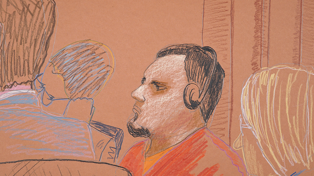 Abrego Garcia in courtroom sketch