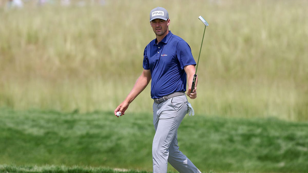 Victor Perez reacts at the US Open
