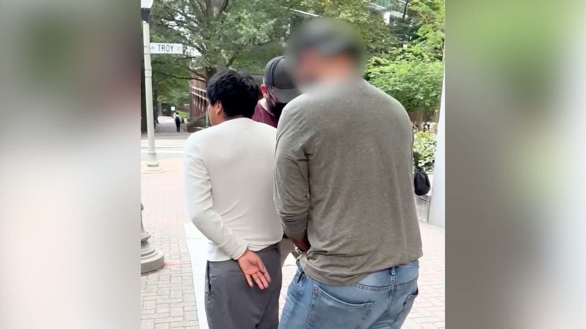 David Cabrera being arrested