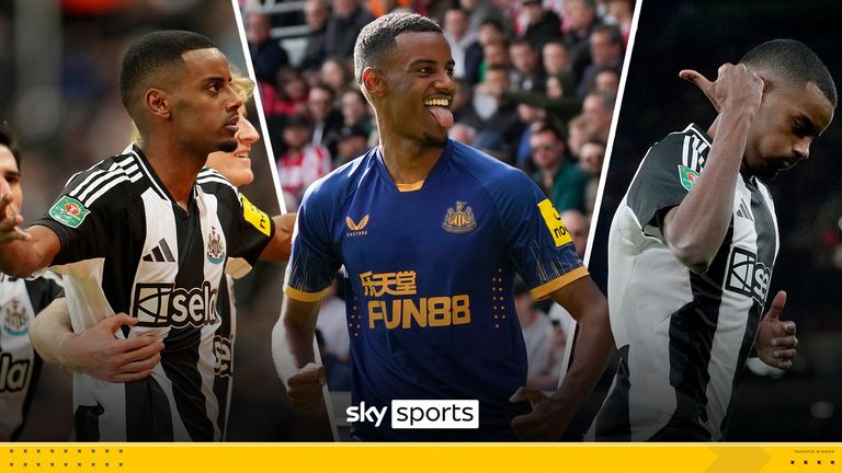 Liverpool target Alexander Isak's top five goals for Newcastle in the Premier League