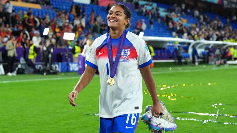 England defender Jess Carter admitted to being scared to play the Euro 2025 final