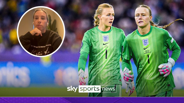 Jordan Nobbs on Hannah Hampton