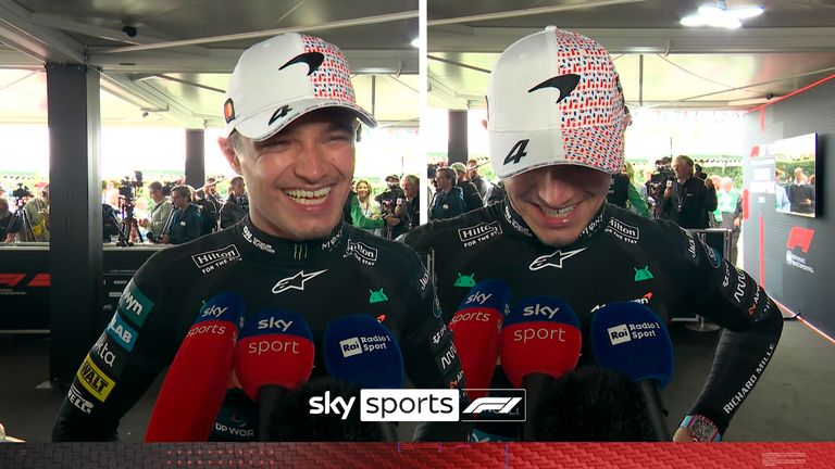 Lando Norris was smiling from ear to ear in his post-race interview after a very special first British Grand Prix win.