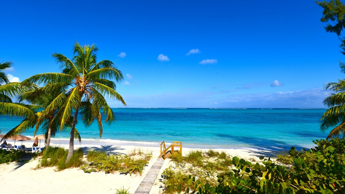 A beach in Grace Bay, Turks and Caicos