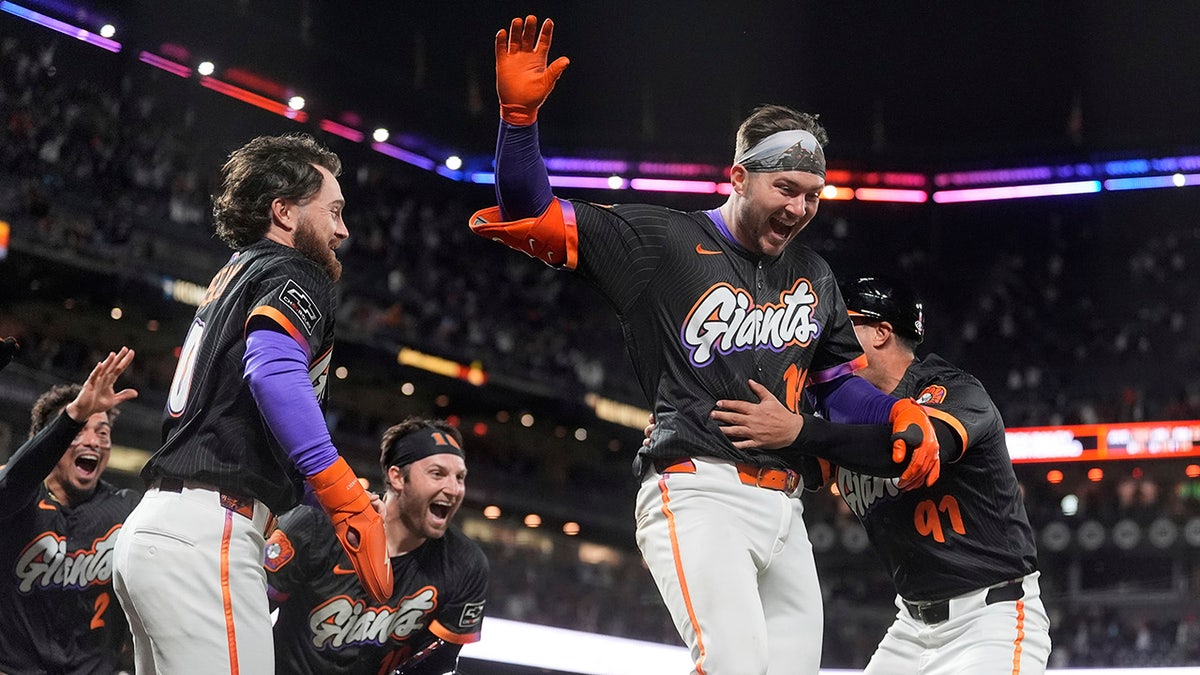 Patrick Bailey celebrates