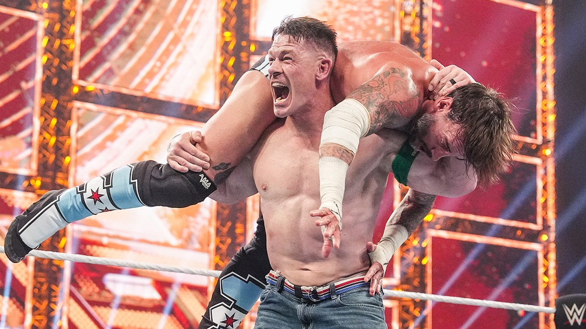 John Cena and CM Punk square off