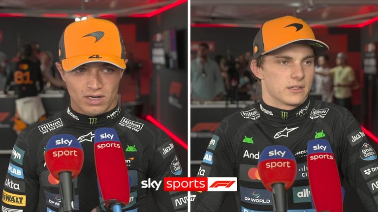McLaren pair Lando Norris and Oscar Piastri gave their thoughts after qualifying second and third respectively in Hungary.