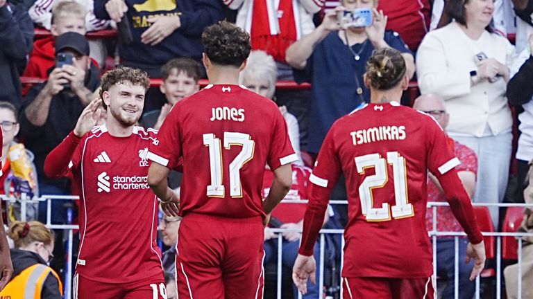 Harvey Elliott scored Liverpool's fourth goal vs Athletic Club