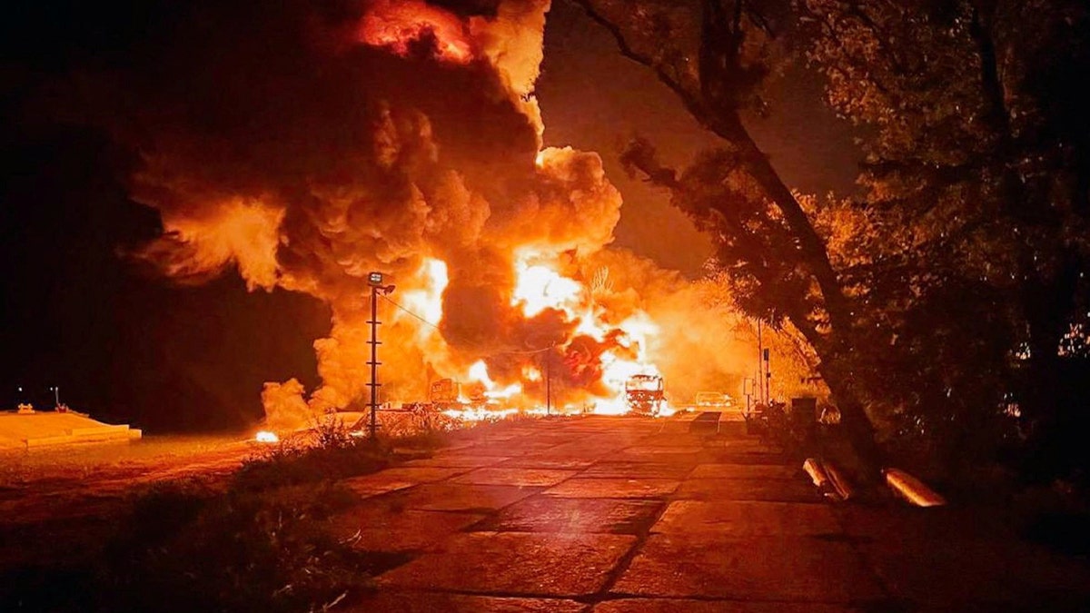 Russian strike on Izmail territory 