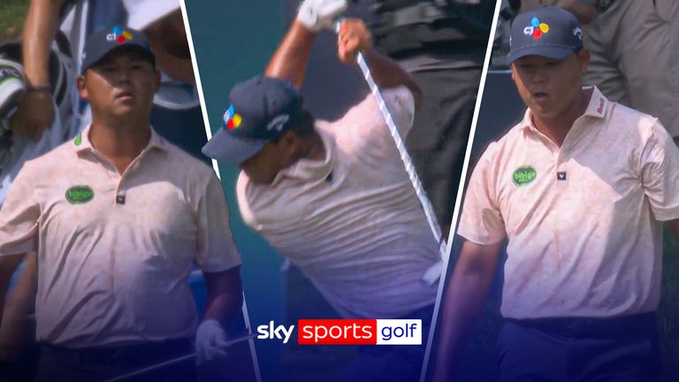 Si Woo Kim meltdown BMW Championship