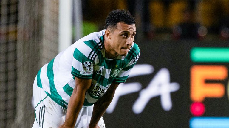 Adam Idah (L) started on the bench in Kazakhstan