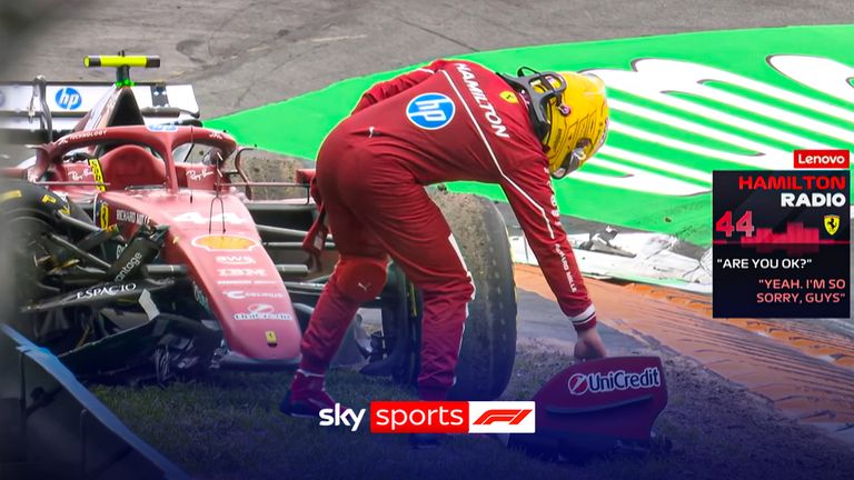 lewis hamilton crash dutch gp