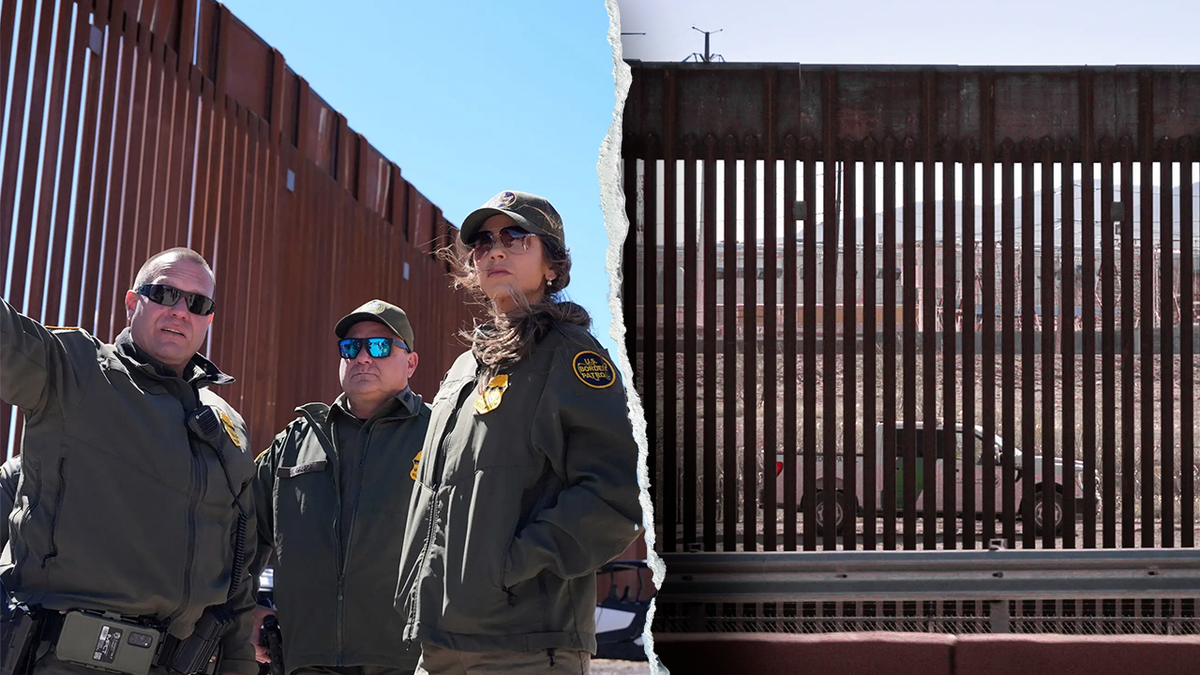 DHS Secretary Kristi Noem and southern border wall