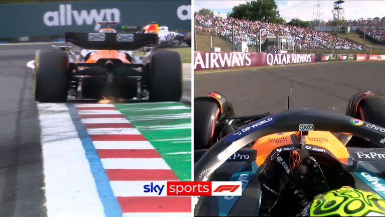 Both Lando Norris and Oscar Piastri were pushing their McLaren to the extreme during second practice in Hungary.