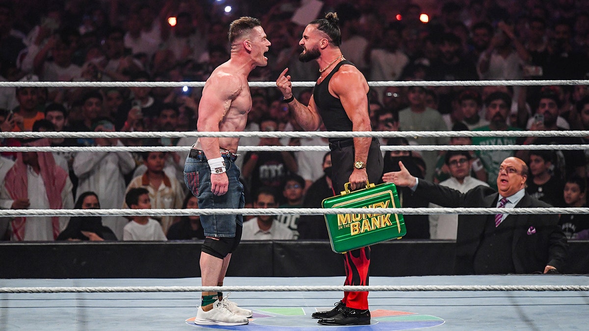 John Cena and Seth Rollins
