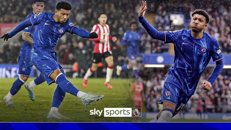 Jadon Sancho scores for Chelsea