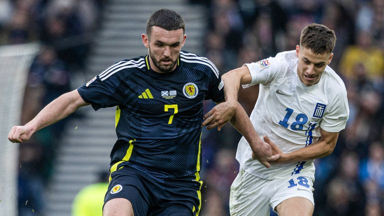 Scotland lost to Greece in the Nations League earlier this year