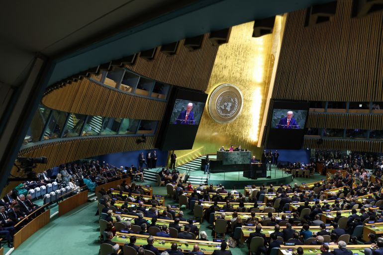 US President Donald Trump at the UN 