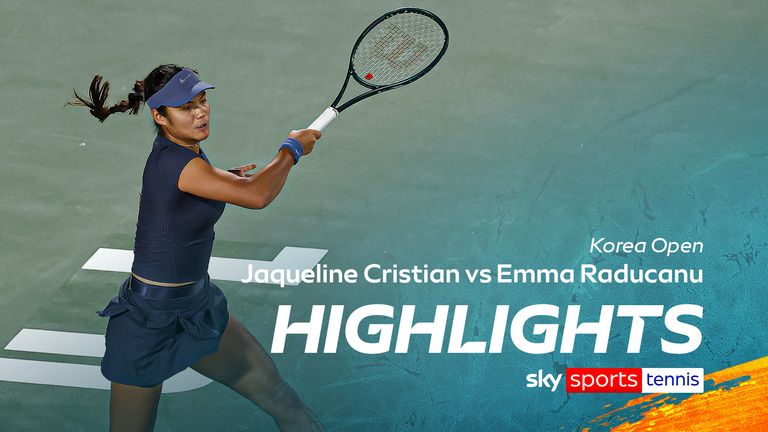 Emma Raducanu in the Korea Open