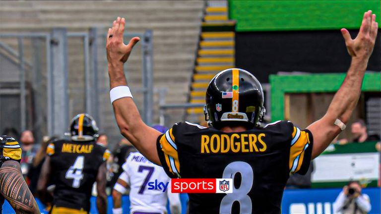 Aaron Rodgers finds DK Metcalf for 80-yard TD against the Vikings in Dublin!