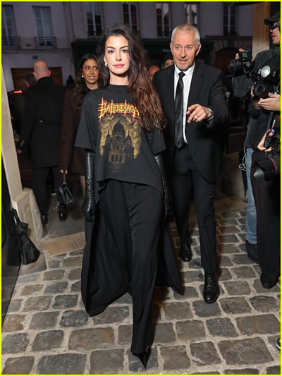 celebs at the Balenciaga fashion show 