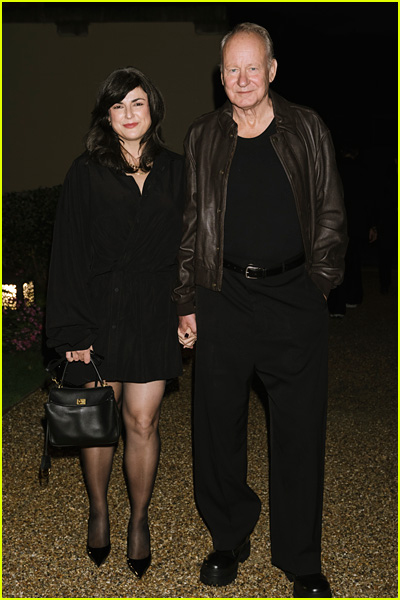 celebs at the Balenciaga fashion show 