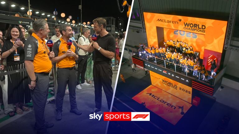 Following winning the 2025 Constructors' Championship, McLaren CEO Zak Brown and Team Principal Andrea Stella celebrate their team's victory and set their sights on a THIRD consectuntive title. 