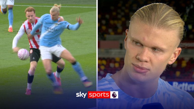 Haaland reaction Man City