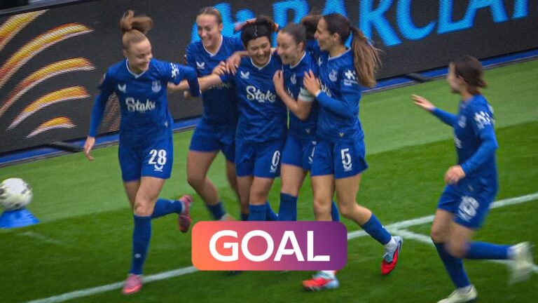 What a moment! Everton Women score their first goal at Hill Dickinson Stadium!