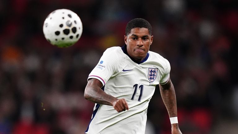 Marcus Rashford came off the bench during England's 3-0 win against Wales
