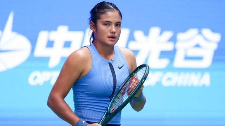 Emma Raducanu: British No 1 suffers lower back injury as she is beaten by Lin Zhu in opening round of Ningbo Open | Tennis News