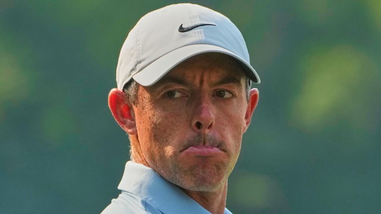 Rory McIlroy during the DP World India Championship (Associated Press)