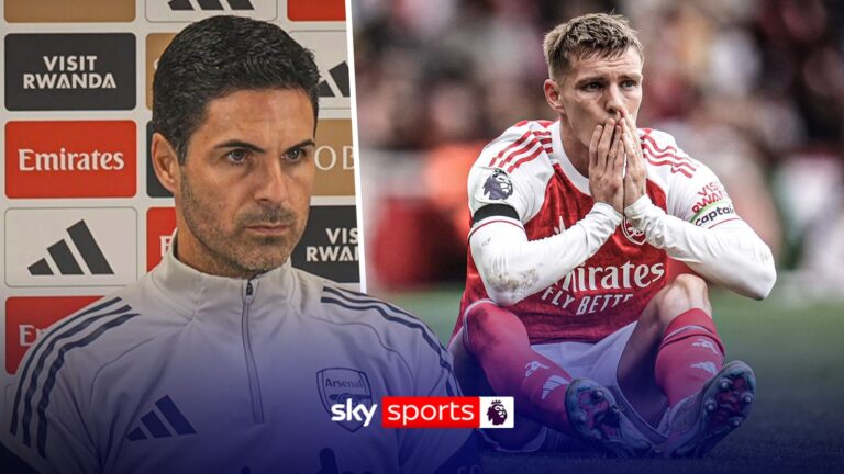 Arteta confirms Odegaard 'out for weeks'