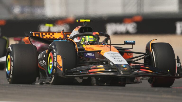United States GP: Lando Norris fastest in only practice ahead of title rivals Oscar Piastri and Max Verstappen | F1 News